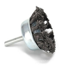 Polishing Cleaning Industrial steel wire Cup brushes with shaft